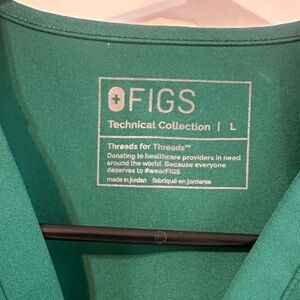 Figs Teal Technical Collection Top